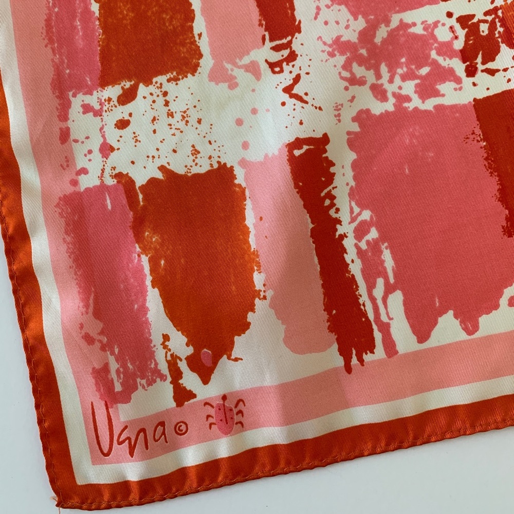 Vintage Vera Neumann scarf abstract brushstroke